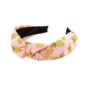 Tigerstars Pink Pineapple Fruity Knotted Headband